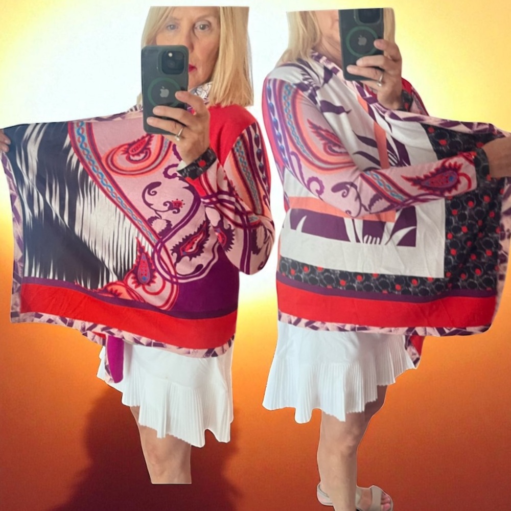 Etro Fuchsia Sweater Silk Wool Cashmere